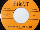 QUESTION MARKS doowop 45 BALLAD OF A GIRL & BOY b/w CONCERTO ROCK  VG++ F978