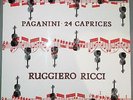 PAGANINI 24 CAPRICES RUGGIERO RICCI LP 1960 ED.2 Vinyl DECCA SXL 2194 EX/EX