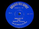 Ernest Tubb - Wilburn Brothers : GRAND OLE OPRY show #108 LP @ WSM Radio 1964