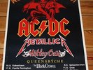 METALLICA AC/DC : POSTER - MONSTERS OF ROCK '91