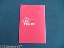 Ancien Rare Récital programme Léo Ferré  Alhambra Années 1960