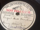 78 RPM HOT JAZZ  RED ALLEN Or Sugar Hill Function Shellac test from 1930