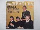 BEATLES TICKET TO RIDE/ YES IT IS ORIGINAL 45 +PICTURE SLEEVE PS Capitol 5407