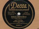78 rpm Bing Crosby Decca 18429 White Christmas in E-