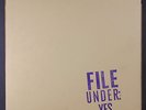 YES: File Under Yes LP (folder cover, white vinyl, cover crease) Rock & Pop