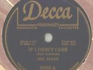 78 Rpm Record Doo Wop The Ink Spots If I Didn't Care / Whispering Grass