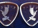 CARLOS SANTANA - VERY RARE Transparent V-PICK guitar pick picks plectrum