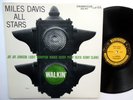 MILES DAVIS ALL STARS LP Walkin' VG++ Hard Bop JAZZ rvg MONO 2nd Label NJ jg34