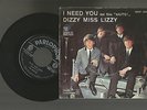 THE BEATLES: I NEED YOU DAL FILM TUTTI PER UNO  ITALY 1965 PARLOPHON QMSP16385