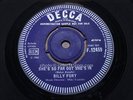 BILLY FURY = DEMO She's So Far Out She's In = MINT = DECCA F 12459 = Beat Soul D