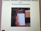 ACOUSTIC RESEARCH DEMONSTRATION RECORD Vol 1 The Sound Of Musical Instruments LP