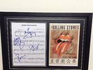 Rolling Stones Hand Signed/Autographed Songsheet with Photo & COA