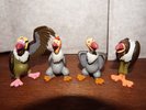 RARE Disney Jungle Book The Beatles parody vultures figure Buzzie Flaps Ziggy