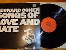 LEONARD COHEN: Songs Of Love And Hate. 1971 UK pressing CBS label.