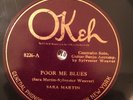 Okeh 8226  Sara Martin w Sylvester Weaver guitar POOR ME 78 rpm 1924 EE-/E