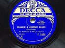 AL BOWLLY & ELLA LOGAN - ‘FRANKIE & JOHNNIE BLUES’ DECCA F2205 IN E+ CONDITION