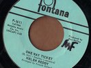 FONTANA 60s pop rock 45  HELEN REDDY - One Way Ticket + Go  HER FIRST