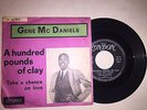 GENE McDANIELS A hundred pounds of clay/Take a chance ... Italian PS 45 R&B Soul