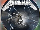 Metallica Ride the Lightning Clock design. Handmade stencil work on vinyls.