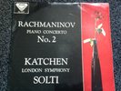 RACHMANINOV PIANO CONCERTO No.2 KATCHEN / SOLTI LSO DECCA STEREO SXL 2076 NM