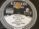 78 RPM HOT JAZZ FRANK WINEGAR PENNS (solos galore) My Gal Sal Edison Electric E