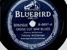 TOMMY McCLENNAN 78 Cross Cut Saw Blues / You Can't Read My BLUEBIRD Rec 30s HEAR