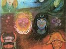 KING CRIMSON In the wake of the poseidon UK PROG LP ISLAND PINK textured cover