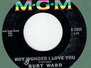 FRANK ZAPPA production BURT WARD Boy Wonder I Love You MGM rare stock 45