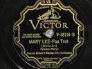 78 RPM --  Bennie Moten's Kansas City Orchestra, Victor 38114, E Jazz