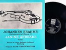 Janine Andrade, Walther: Brahms- Violin Concerto Op 77 / Musica et Litera ED1