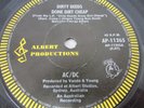 AC/DC  EP  45  - DIRTY DEEDS DONE DIRT CHEAP ALBERT LABEL KANGAROO LOGO ACDC