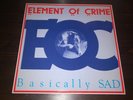 Element of Crime  Basically SAD  Büro-Records Vinyl