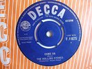 ROLLING STONES - come on/I want to be loved,DECCA,UK,1963,MINT-