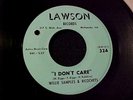 WILLIE SAMPLES & RICOCHETS I Don't Care RARE INDIANA ROCKABILLY 45 LAWSON Hear