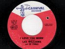 GREAT NEW YORK SOUL-LEE WILLIAMS/CYMBALS-CARNIVAL-521-I LOVE YOU MORE/I'LL BE..