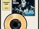 Elvis Presley Suspicious Minds 24kt Gold Record EPE. Original 1990's