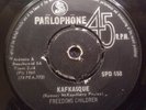 FREEDOM'S CHILDREN - Kafkasque / Little Games 7/45 RARE SOUTH AFRICA Psyc Rock