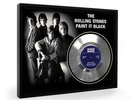 Rolling Stones Paint It Black Framed Silver Disc Record Vinyl (C1)