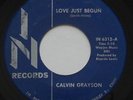 RARE Northern Soul CALVIN GRAYSON Love Just Begun IN 45 HEAR MP3