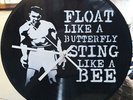 MUHAMMAD ALI Clock design. Handmade stencil work on vinyls. Made in AUS