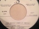 JOHNNY CASH 1990 45rpm TEST PRESSING, greatest cowboy of them all / hey porter