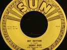 VG++ ORIGINAL ROCKABILLY 45 / JOHNNY CASH / SUN 241 / GET RHYTHM / WALK THE LINE