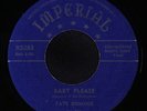 FATS DOMINO: Baby Please / Where Did You Stay 45 (blue script) Blues & R&B