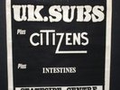 UK SUBS 1980 BOURNEMOUTH UK SILK SCREENED ORIGINAL PUNK GIG CONCERT POSTER