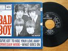 BEATLES: Released ONLY in HOLLAND:HGEP101 BAD BOY  1966 in VG++