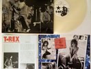 T.REX : CATCH A BRIGHT STAR CLEAR VINYL LP ON MIRRORBOARD + 1972 TOUR PROGRAMME