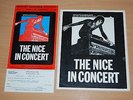 THE NICE 1970 UK PROGRAMME & VERY RARE BOOKING FORM. keith emerson