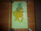 PIXELTAN  - silkscreened gig poster - early 2000s Black Dice DFA Andrew Kuo