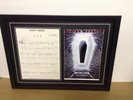 Metallica Genuine Hand Signed/Autographed Songsheet with Poster & COA