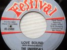 UNIVERSALS doowop 45 DREAMING b/w LOVE BOUND  strong VG+ FESTIVAL / KING   F1429